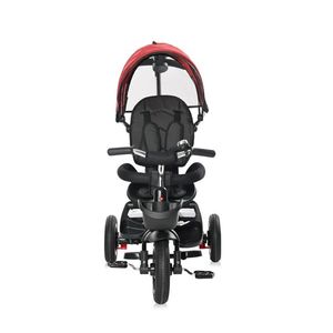 Tricicleta pentru copii Lorelli Zippy Air Ruby control parental 12-36 luni, cu scaun reversibil, rotire 360 grade, spatar reglabil pe multiple pozitii, roti din cauciuc cu camera si 2 tipuri de suport pentru picioare imagine