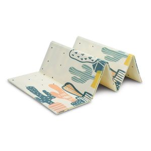 Covoras pliabil multifunctional Toyz pentru copii cu 2 fete, din spuma XPE fara substante nocive, antiderapant, izolator termic 200x180x1 cm, geanta transport inclusa Cactus imagine