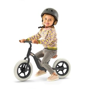 Bicicleta de echilibru, Chillafish Charlie Black, Usoara, Cu ghidon si sa reglabile, Greutate 2.5 Kg, Cu roti din spuma EVA, 10 inch, Pentru 18-48 luni imagine