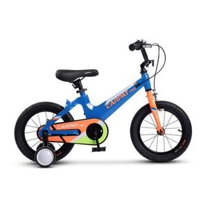 Bicicleta Copii 4-6 ani Carpat PRO C16122B AlbastruPortocaliu, roti 16 inch, inaltime utilizator 100- 115 cm , greutate suportata 50 kg imagine