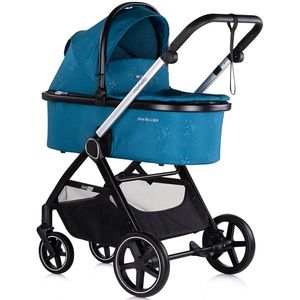 Carucior pentru copii Chipolino Marbella 3 in 1 oasis cu spatar reglabil, suspensii, maner ajustabil, bara detasabila, suport picioare reglabil imagine