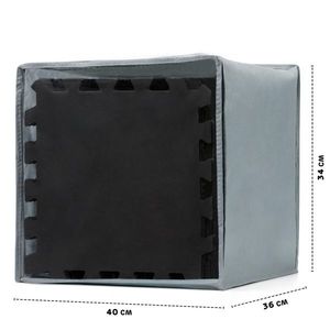 Saltea de joaca Kinderkraft Luno spuma black imagine