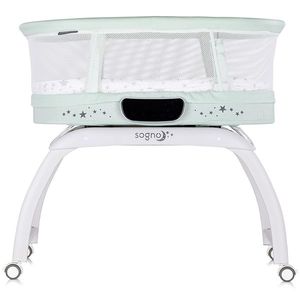 Patut pentru copii Chipolino Sogno 2 in 1 pastel green cu leganare si cantar integrat imagine
