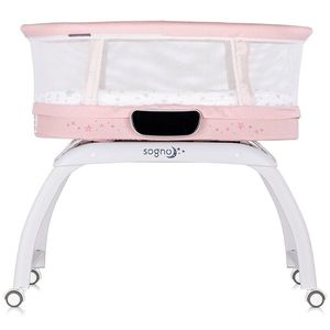 Patut pentru copii Chipolino Sogno 2 in 1 pink cu leganare si cantar integrat imagine