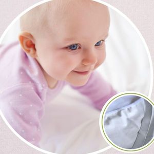 Protectie impermeabila pentru saltea bebe Homibon Alb 60x120 cm, lavabila la masina, bumbac cu membrana TPU imagine