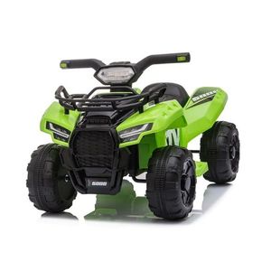 Atv electric pentru copii Nichiduta Champion Green cu doua viteze, Acumulator 6V 4Ah, Roti rezistente, Suport picioare, Manere ergonomice, Efecte sonore, Faruri cu lumini LED, Pornire la buton, Pedala acceleratie imagine