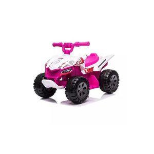 Atv electric pentru copii Nichiduta Ready Go PinkWhite 35W , Acumulator 6V 4.5Ah, Pornire la buton, Lumini LED, Sezut ergonomic, Suport picioare imagine