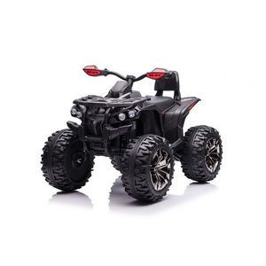 Atv electric pentru copii Nichiduta Road Power Black, Acumulator 12V7Ah, 2 Motoare, Telecomanda 2.4G, Roti din cauciuc EVA, Faruri cu lumini LED, Efecte sonore, Spatar inalt imagine