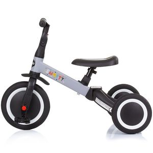 Tricicleta pentru copii Chipolino Smarty Grey 2 in 1, ghidon reglabil, de la 1 ani si o greutate de pana la 25 kg imagine