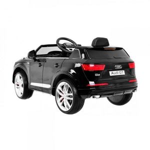 Masinuta electrica pentru copii Novokids Audi Q7 Negru, Roti din Cauciuc EVA, Greutate admisa 30 kg, Usi cu deschidere, 2 Viteze, Lungime 121 cm, 2 motoare, control parental imagine