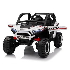 Masinuta electrica pentru copii Nichiduta Sport UTV KCK White 4x4, Telecomanda 2.4G, Acumulator 24V 7Ah, 4 motoare x 50w, Roti din cauciuc EVA, Scaun din piele, Suspensii, Faruri cu lumini LED, Mufa USB, MP3, Bluetooth, Centura sigurant imagine