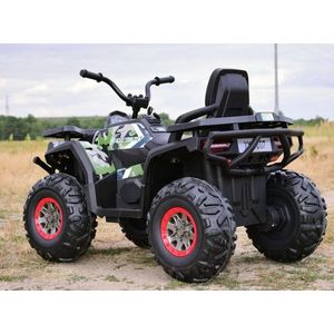 Atv electric pentru copii Nichiduta Desert 90W Blue, Acumulator 12V 7Ah, Telecomanda 2.4G, Roti din cauciuc EVA, Pornire la cheie, Unitate audio cu muzica si display, Suspensii, Spatar inalt imagine