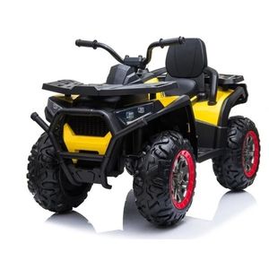 Atv electric pentru copii Nichiduta Desert 90W Yellow, Acumulator 12V 7Ah, Telecomanda 2.4G, Roti din cauciuc EVA, Pornire la cheie, Unitate audio cu muzica si display, Suspensii, Spatar inalt imagine