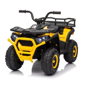 Atv electric pentru copii Nichiduta Desert XRobust 4x4 Speed Yellow, 4 motoare, Acumulator 24V 5Ah, Roti EVA, Scaun din piele, Suport picioare, Efecte sonore, Faruri cu lumini LED, Pornire la buton, Pedala acceleratie imagine