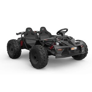 Masinuta electrica pentru 2 copii Nichiduta General SX-Bow Black 48V, Motor 800w, Acumulator 4x12V 20Ah, 3 Viteze, Cadru metalic integral, Pedala acceleratie, Frana de mana+pedala, Roti gonflabile in 4 prezoane, Suspensii, Faruri LED imagine