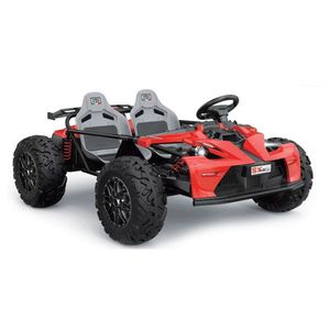 Masinuta electrica pentru 2 copii Nichiduta General SX-Bow Red 48V, Motor 800w, Acumulator 4x12V 20Ah, 3 Viteze, Cadru metalic integral, Pedala acceleratie, Frana de mana+pedala, Roti gonflabile in 4 prezoane, Suspensii, Faruri LED imagine