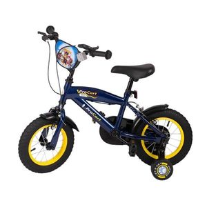 Bicicleta pentru copii Procart Paw Patrol 14 inch, roti ajutatoare, far si stop, cadru otel, inaltime reglabila, v-brake, scut frontal imagine