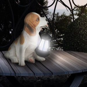 Lampa decorativa solara led catelus din plastic imagine