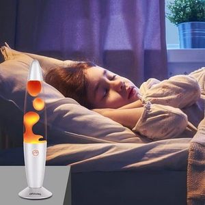 Lampa decorativa lava orange, 30w, inaltime 41 cm, alimentare priza imagine