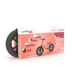 Bicicleta de echilibru Chillafish Charlie Sport Flamingo 12 inch reglabila, ghidon din spuma, suport picioare, greutate admisa 35 kg imagine