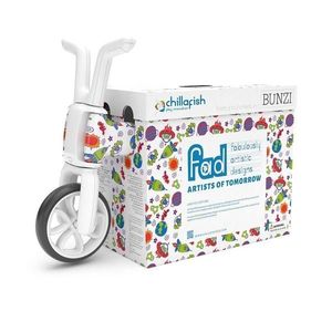 Tricicleta pentru copii Chillafish Bunzi Monsters 2 in 1 transformabila in bicicleta fara pedale, scaun usor reglabil, roti din cauciuc sintetic, spatiu depozitare jucarii, greutate admisa 25 kg imagine