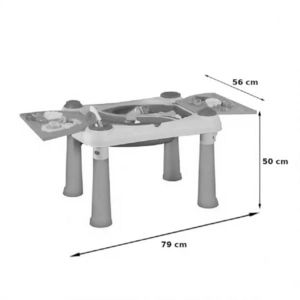 Masuta pentru copii extensibila Keter Creative Fun Table TurquoiseRed apa si nisip imagine
