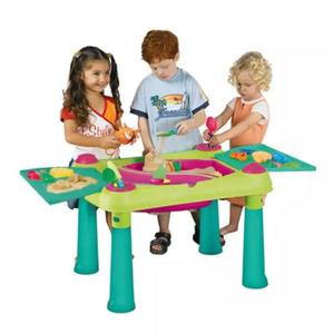 Masuta pentru copii extensibila Keter Creative Fun Table GreenPurple apa si nisip imagine