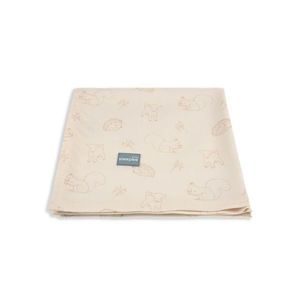 Paturica muselina din bambus 120x120 cm Animale de Epoca Cream Sleepee imagine
