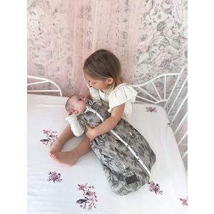 Cearceaf din bumbac pentru patut 120x60 cm Jungle Bird Sleepee imagine