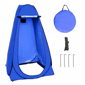 Cort plaja multifunctional, husa inclusa, maner transport, fermoar inchidere, impermeabil, 1, 8kg, 190 x 110cm, albastru imagine
