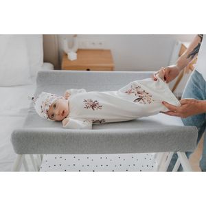 Cearceaf pentru masa de infasat din bumbac Mint Sleepee imagine