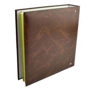 Album foto classic 23x28 cm, 50 pagini albe autoadezive, tip caiet mecanic culoare maro imagine