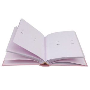 Album foto baby born book, 100 fotografii 10x15 cm, coperta personalizabila, spatiu notite culoare roz imagine