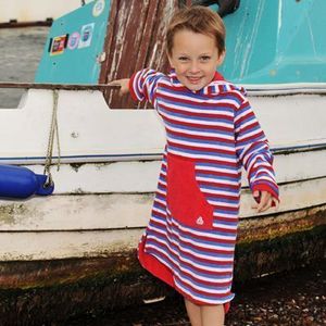 Halat cu gluga pentru plaja Multi Blue Mitty James 18-24 luni imagine