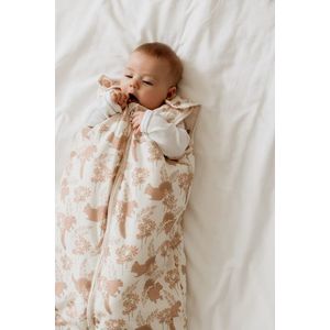 Sac de dormit din bumbac 0-4 luni Newborn Animale de Epoca Almond Sleepee imagine