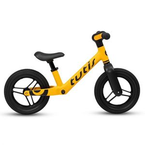 Bicicleta pentru copii Tutis Galben 12 inch cu sezut reglabil si suport picioare imagine