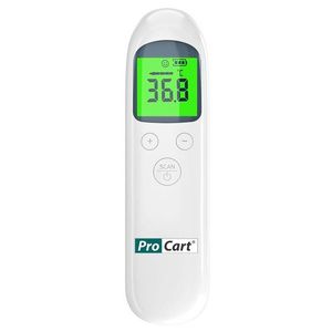 Termometru digital non contact led, corp si suprafete, cu infrarosu, dispozitiv medical, memorie, alarma imagine