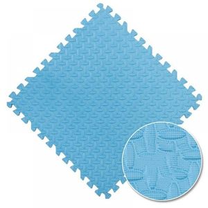 Covoras puzzle xl, 60x60 cm, grosime 2 cm, spuma eva, 2 piese culoare albastru deschis imagine