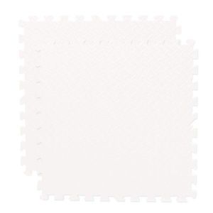 Covoras puzzle xl, 60x60 cm, grosime 2 cm, spuma eva, 2 piese culoare alb imagine