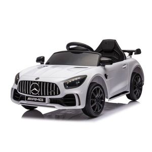 Masinuta electrica pentru copii, mercedes amg, 2x25w, card usbtf, control volum, telecomanda, alb imagine