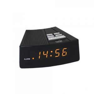 Ceas desteptator de birou, 230v, afisaj digital led, ora 24 h, negru, home imagine