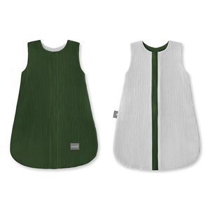 Sac de dormit din bumbac cu 2 fete 0-4 luni GreenGri S Sleepee 1 tog imagine