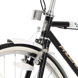 Bicicleta de oras, 26 inch, cadru otel, portbagaj, aspect vintage, neagra, phoenix imagine