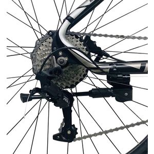 Bicicleta mountain bike 27.5 inch, schimbator 27 viteze, cadru aluminiu, frane mecanice, rosu, genio imagine