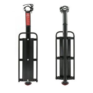 Portbagaj bicicleta, aluminiu, model universal, cu stop reflectorizant rosu imagine