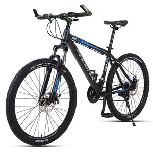 Bicicleta mtb de 26 inch, 21 viteze shimano, jante aluminiu, frane disc, phoenix, negru-albastru imagine