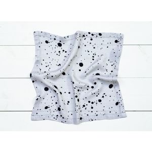Set 3 Museline din bambus Dots AlbastruAlbGri Sleepee imagine