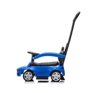 Masinuta copii fara pedale 3 in 1 Mercedes C-Class Deluxe Blue Milly Mally, roti din cauciuc, scaun din piele ecologica, volan echipat cu sunete realiste, suport pentru picioare, bara de protectie, 12-36 luni imagine
