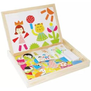 Carte Puzzle din lemn magnetica - Tematica Figurine, 7Toys imagine