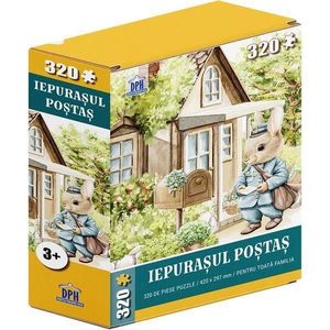 Puzzle 320 piese. Iepurasul postas imagine